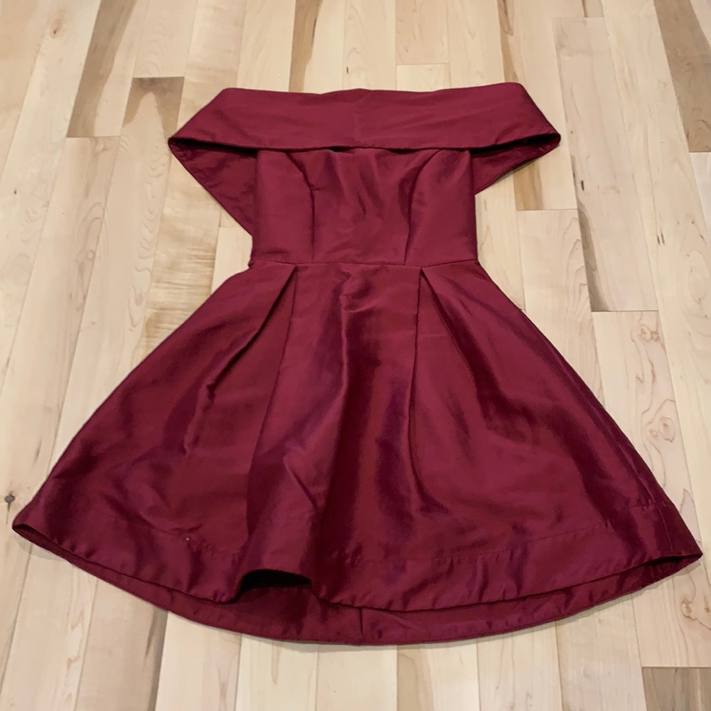 Off the shoulder mini dress